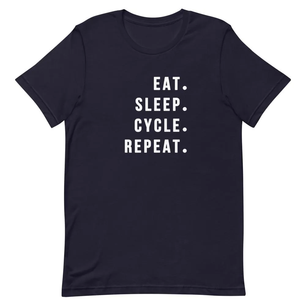 Eat Sleep Cycle Repeat Shirt