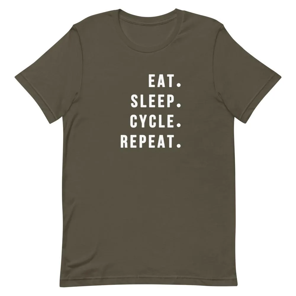 Eat Sleep Cycle Repeat Shirt