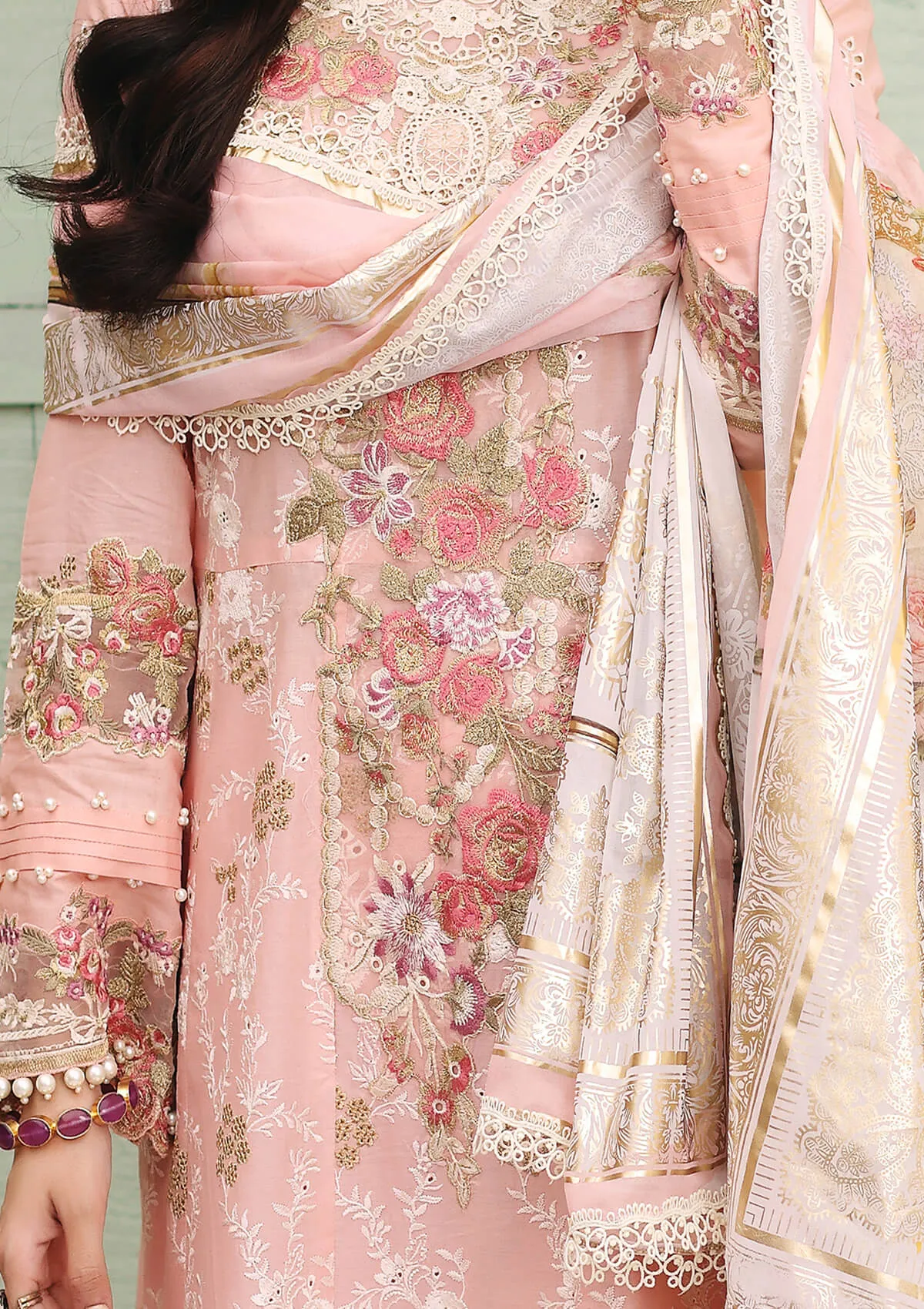 ELF-4 Jardin | Elaf Luxury Festive Lawn Collection 2022 | Unstitched Embroidered Lawn Suits