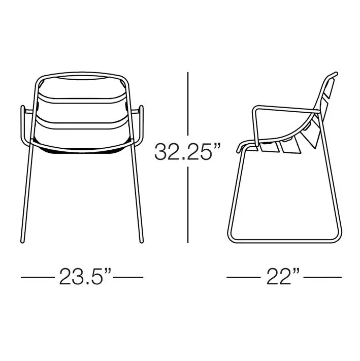 Elle Dining Chair with Arms
