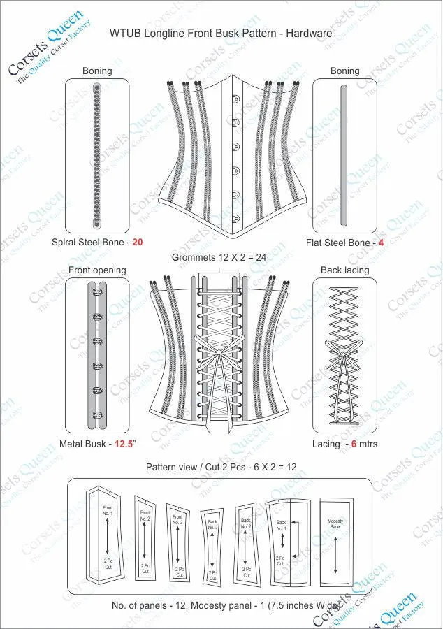 Emilie Longline Waist Training Corset
