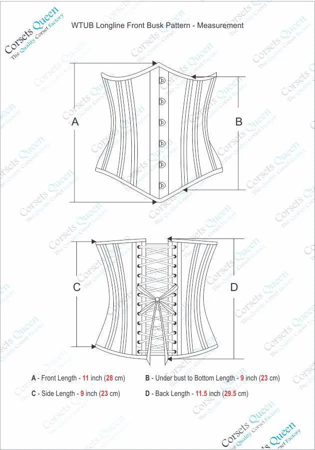 Emilie Longline Waist Training Corset