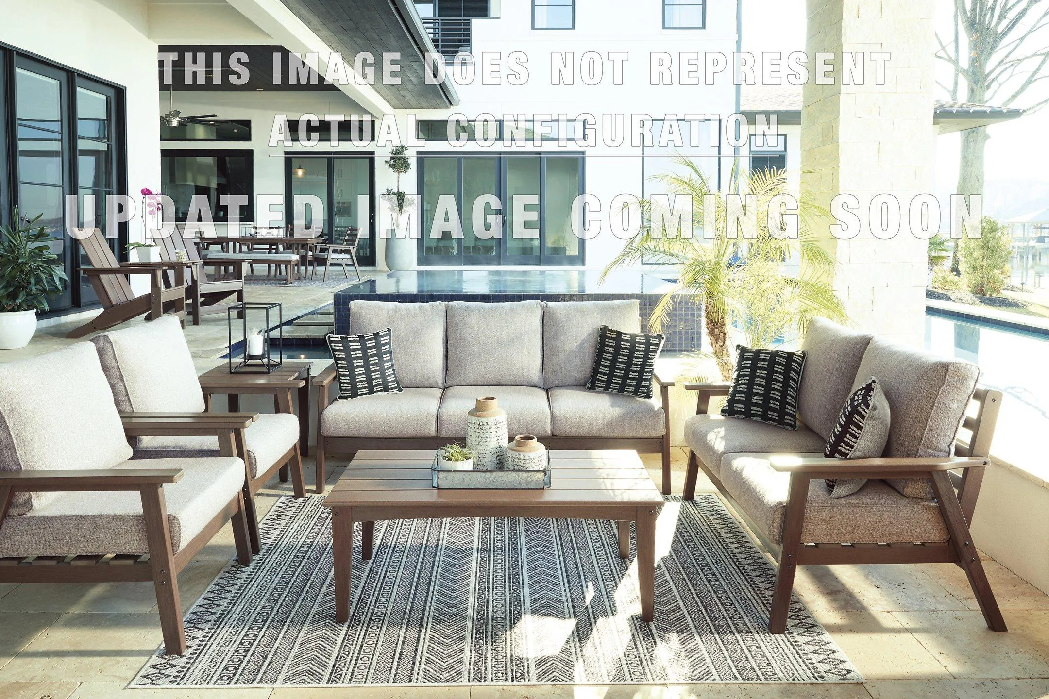 Emmeline Outdoor Sofa with Coffee Table