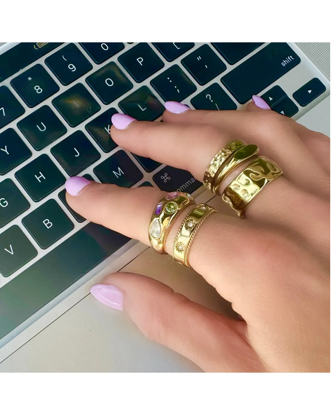 Ever Jewellery Brooklyn Ring - Gold
