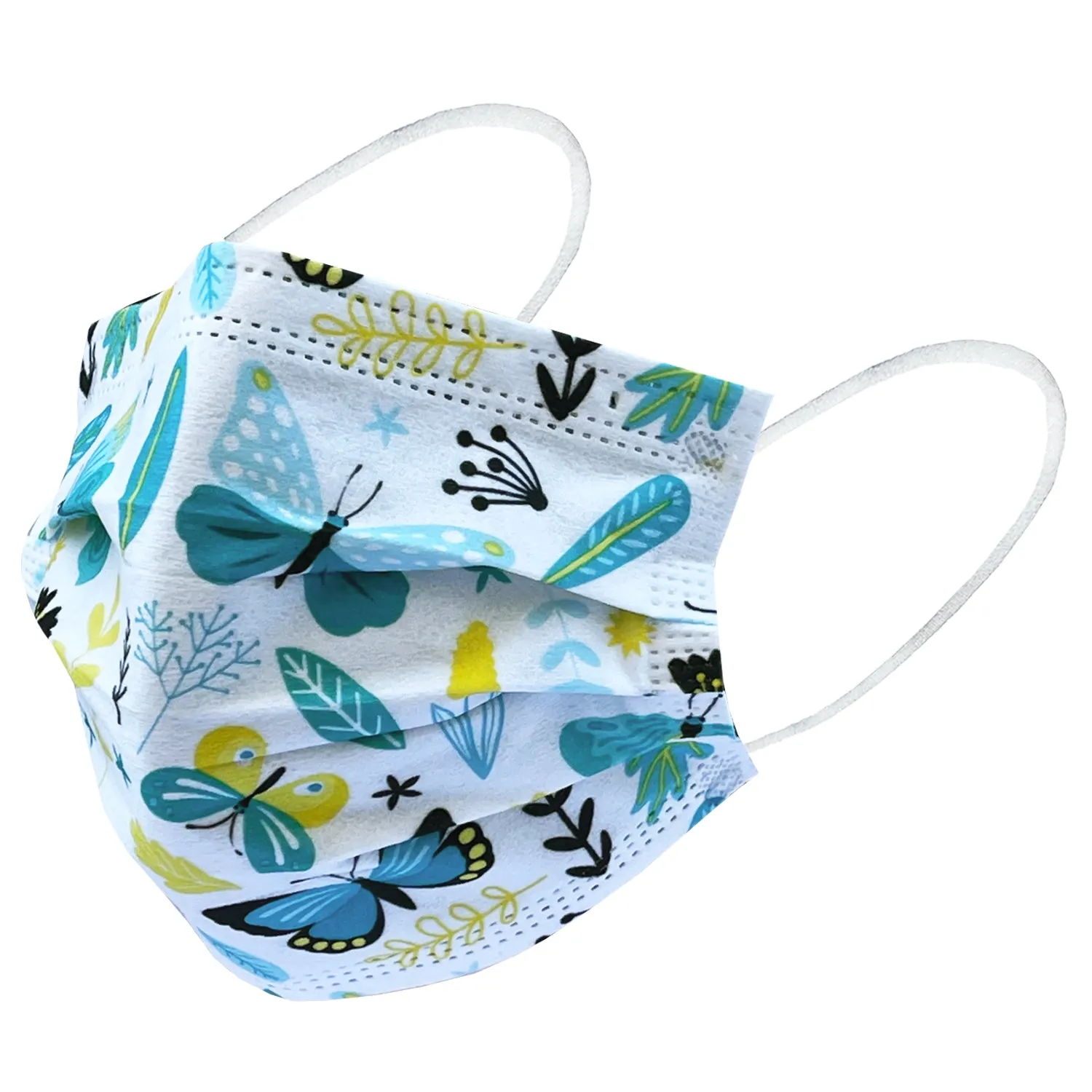 Everydayspecial Disposable Safety Mask 3 Layer Protection Face Mask for Adults 50 pcs (Butterfly Print)