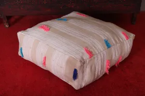 Fabulous Handmade Moroccan Kilim Pouf Cushion