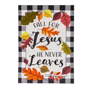 Fall for Jesus Garden Linen Flag,14l11074
