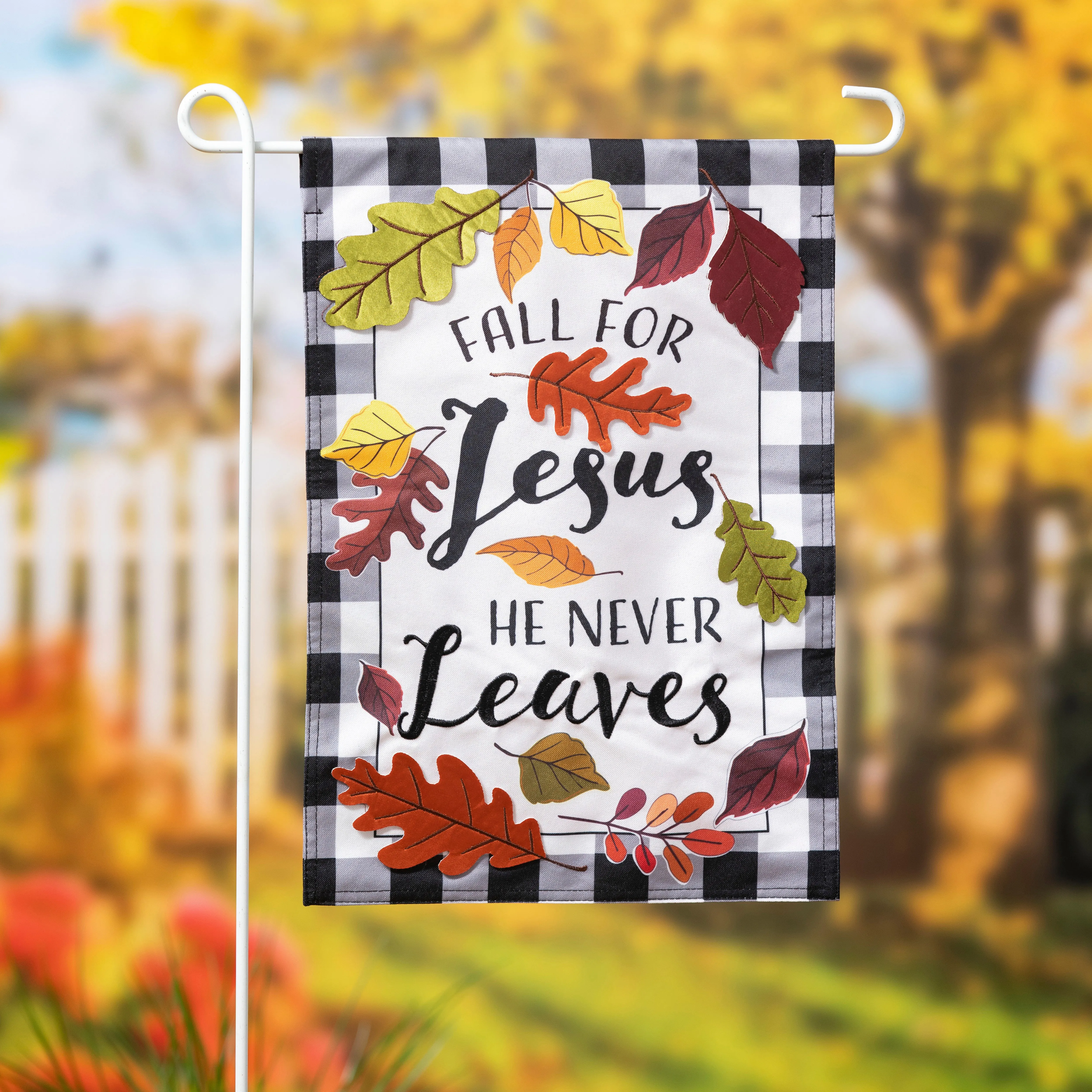 Fall for Jesus Garden Linen Flag,14l11074