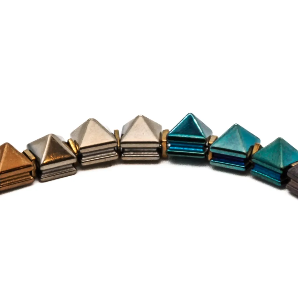 Fancy Hematite Stone Beaded Ankle Bracelet