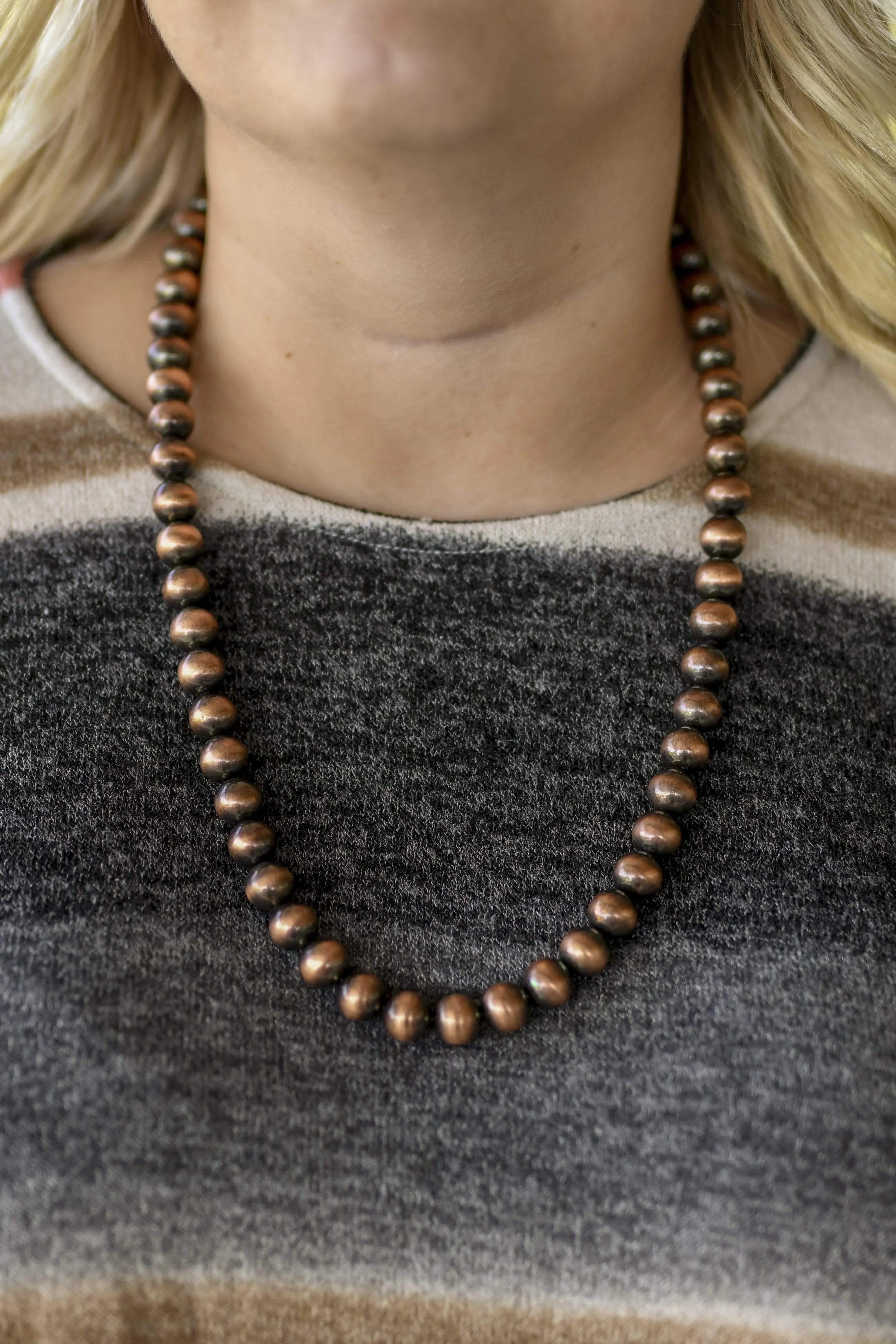 Fashion Copper 12mm Necklace 24"