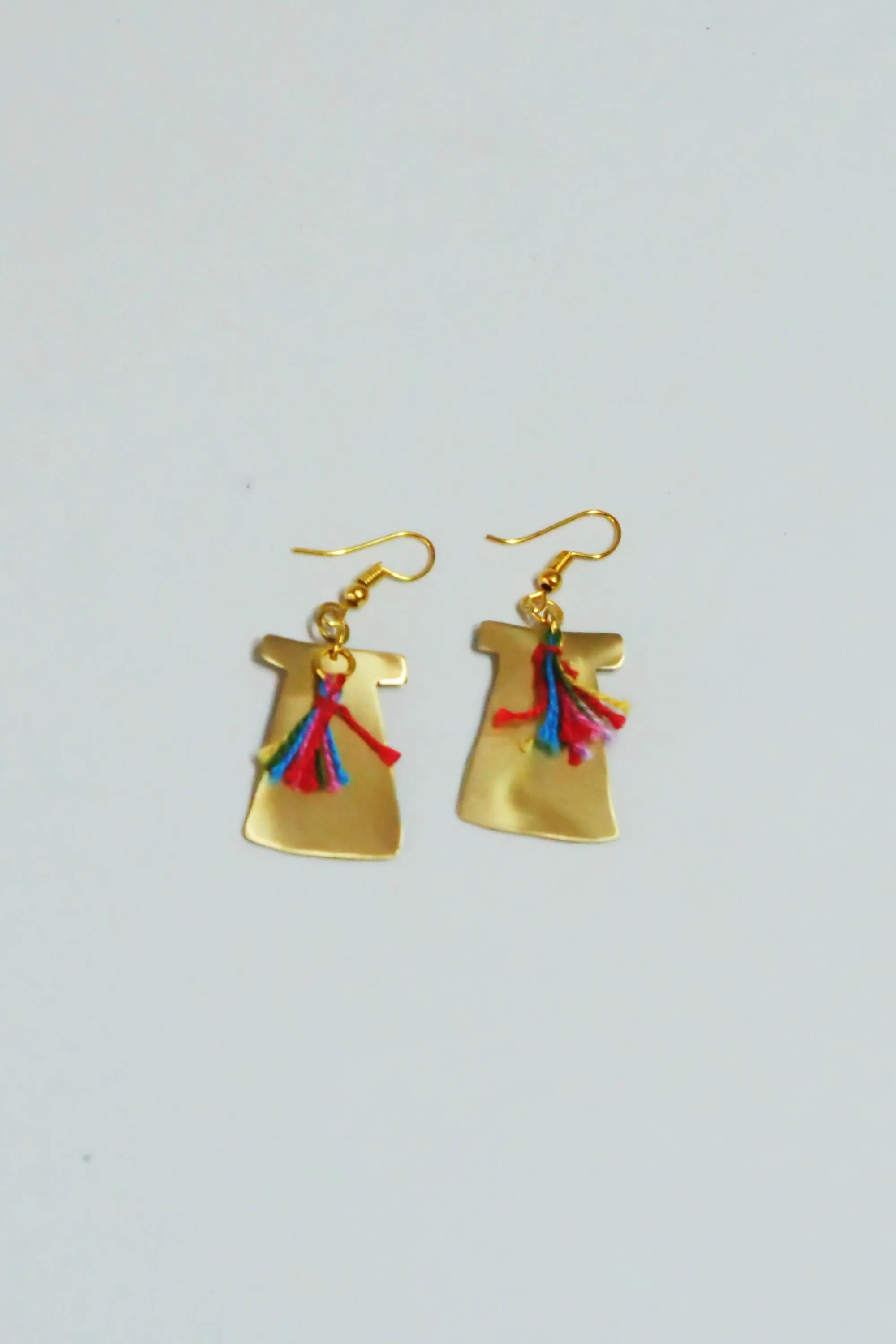Fashion Forward Handmade Tassel Brass Earrings