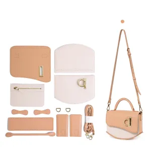 Fashion Round Buckle Leather Bag Kit