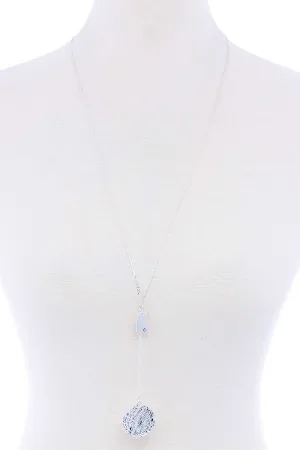 Fashion Y Chain Tin Necklace