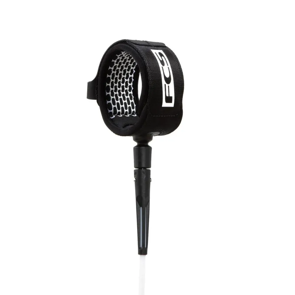 FCS ALL ROUND ESSENTIAL LEASH 7' WHITE/BLACK