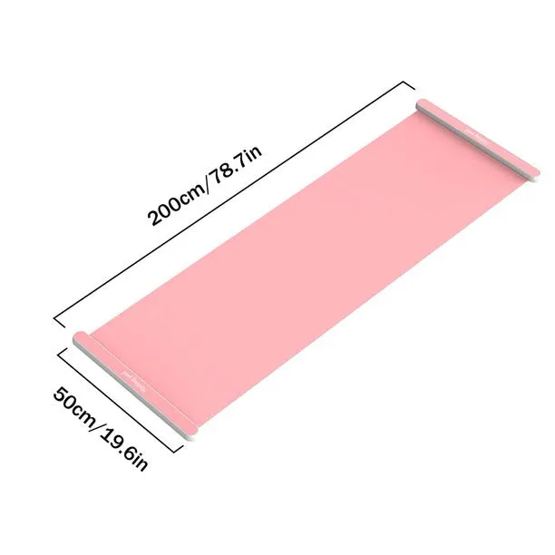 Fitness Board Slide Mat Home Gym Exercise 180x50cm