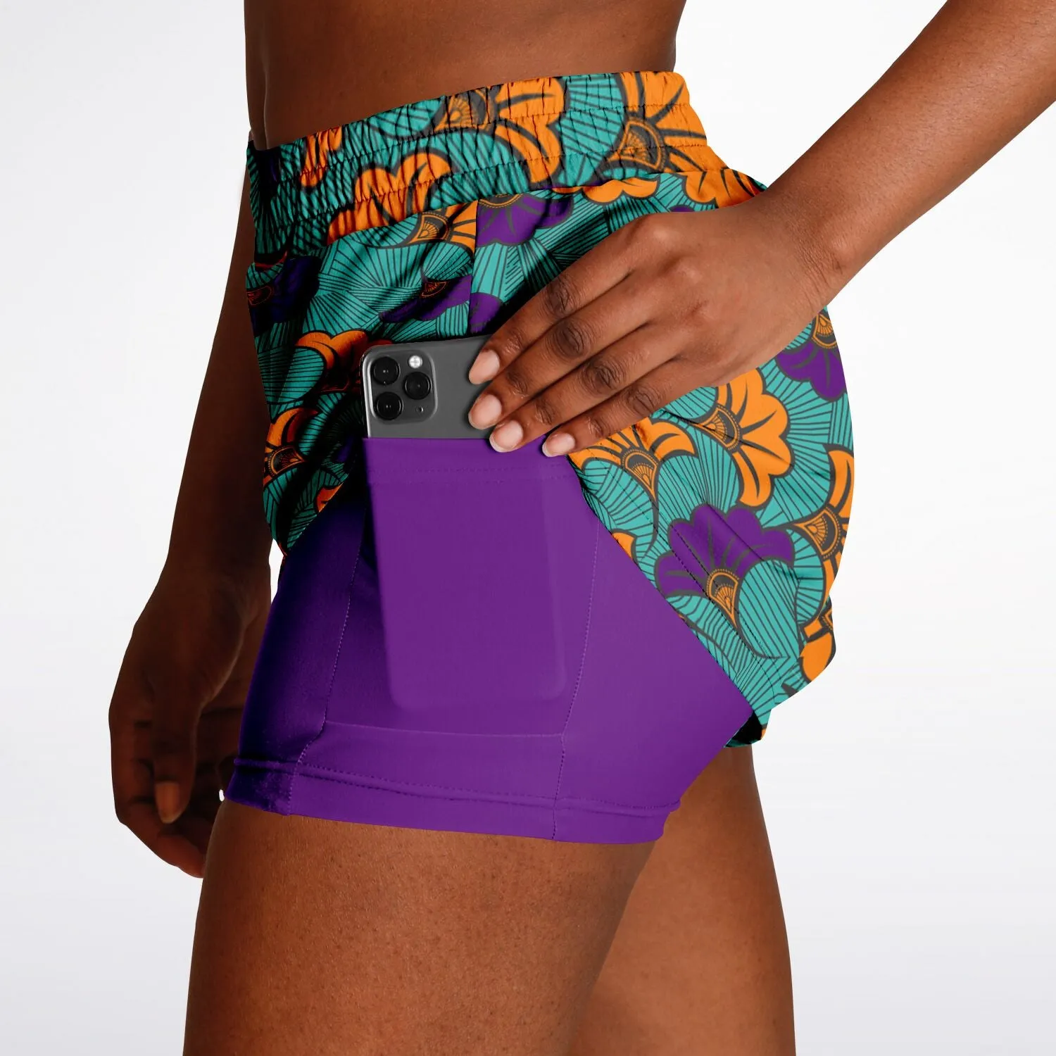 Fleurs de Mariage Women's 2-in-1 Shorts