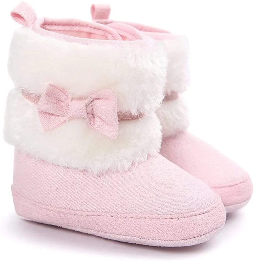 Fur With Bow -  Winter Boots