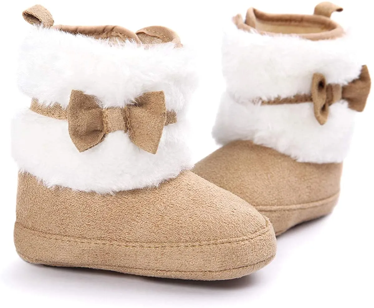 Fur With Bow -  Winter Boots