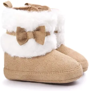 Fur With Bow -  Winter Boots