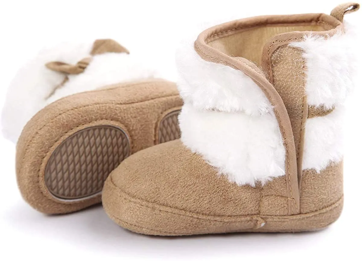 Fur With Bow -  Winter Boots