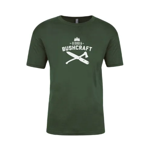 Georgia Bushcraft Logo T-Shirt - Forest Green (GLOW IN THE DARK)