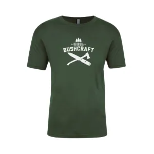 Georgia Bushcraft Logo T-Shirt - Forest Green (GLOW IN THE DARK)