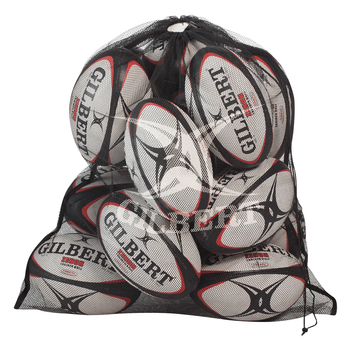 Gilbert Large Mesh Rugby Ball & Equipment Bag