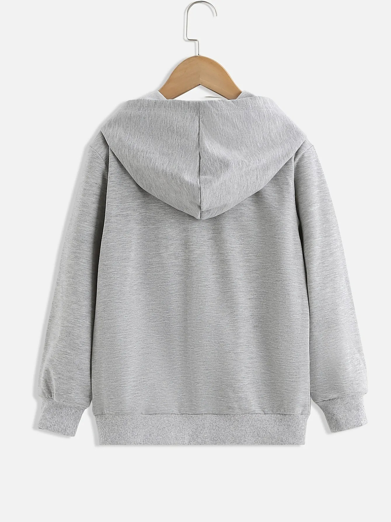 Girls' Stylish Hooded Zipper Jacket
