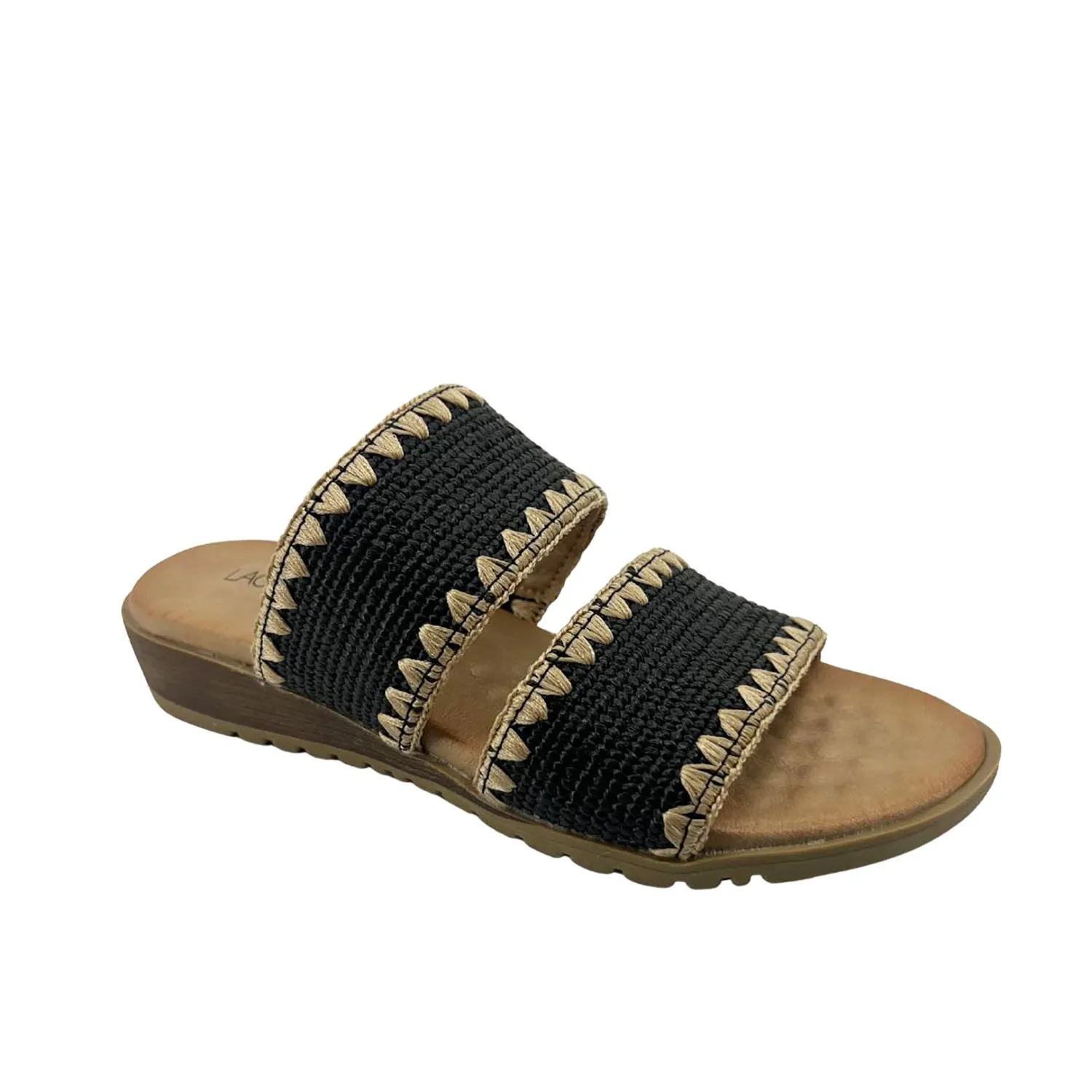 Gister Slide - Black & Beige - LQ5