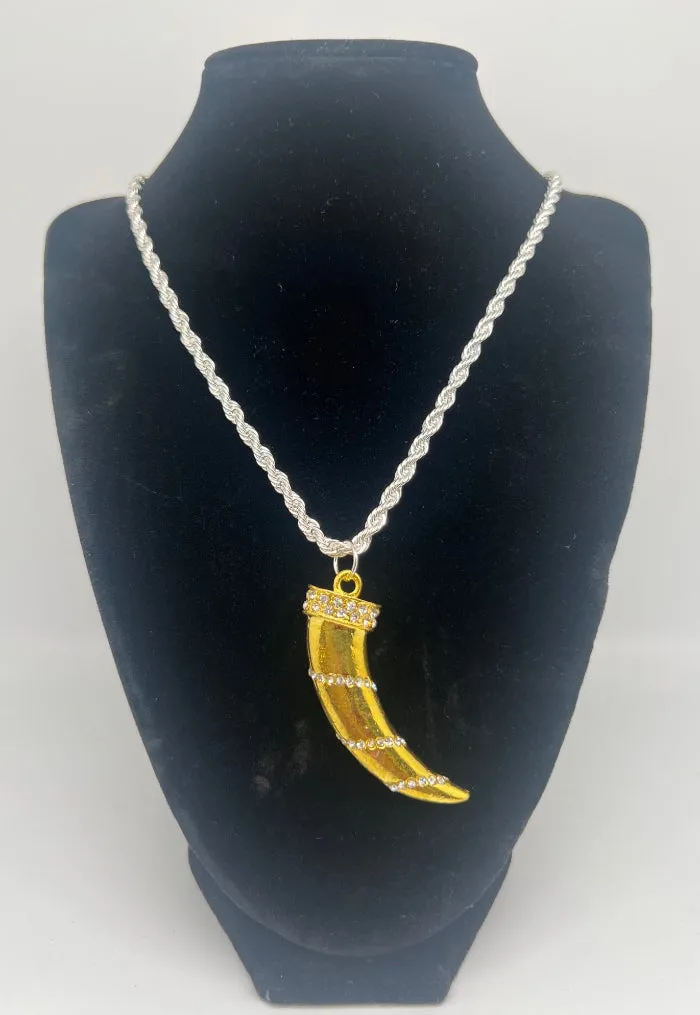 Gold Tooth & Sterling Silver Chain