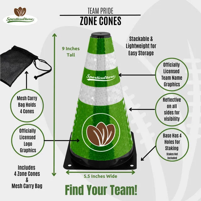 Green Bay Packers Zone Cones 4 Pack