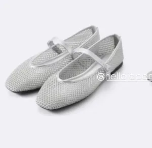 GU Mesh Mary Jane Shoes