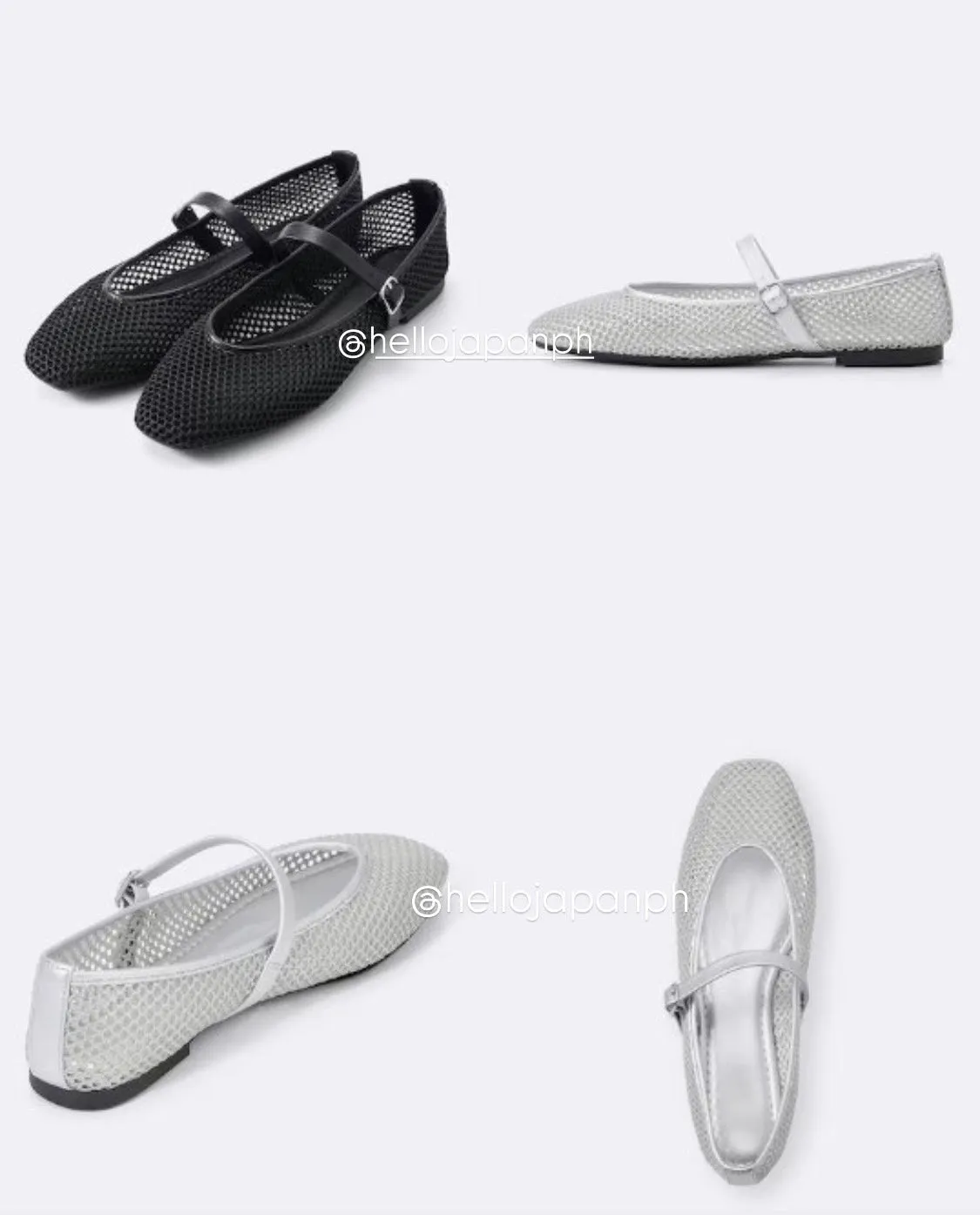 GU Mesh Mary Jane Shoes