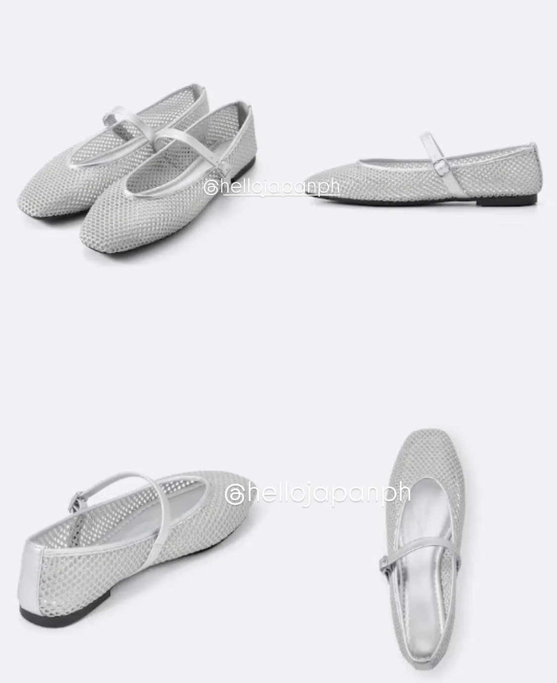 GU Mesh Mary Jane Shoes