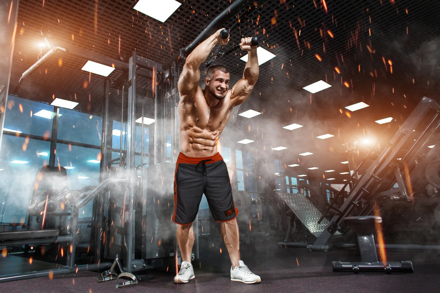 Gym Jersey Mesh Shorts XXL Fitness SALE