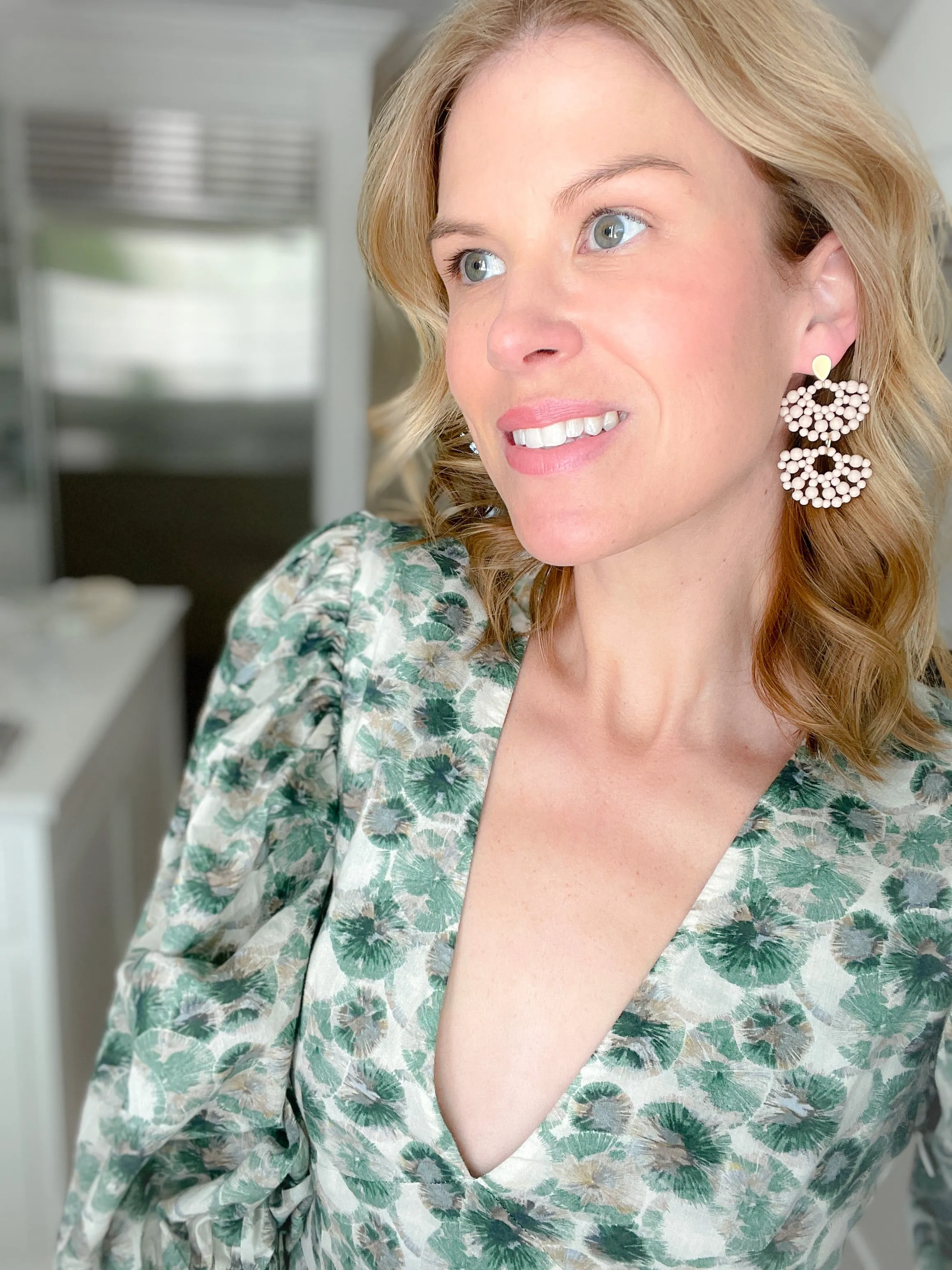 Half-Moon Dangle Earbobs