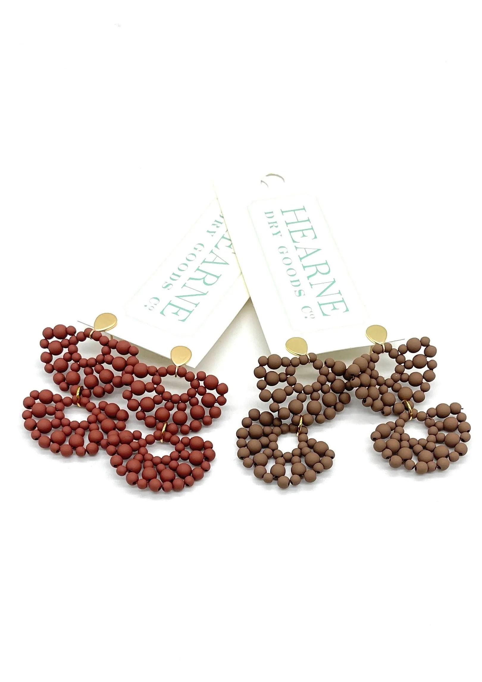 Half-Moon Dangle Earbobs