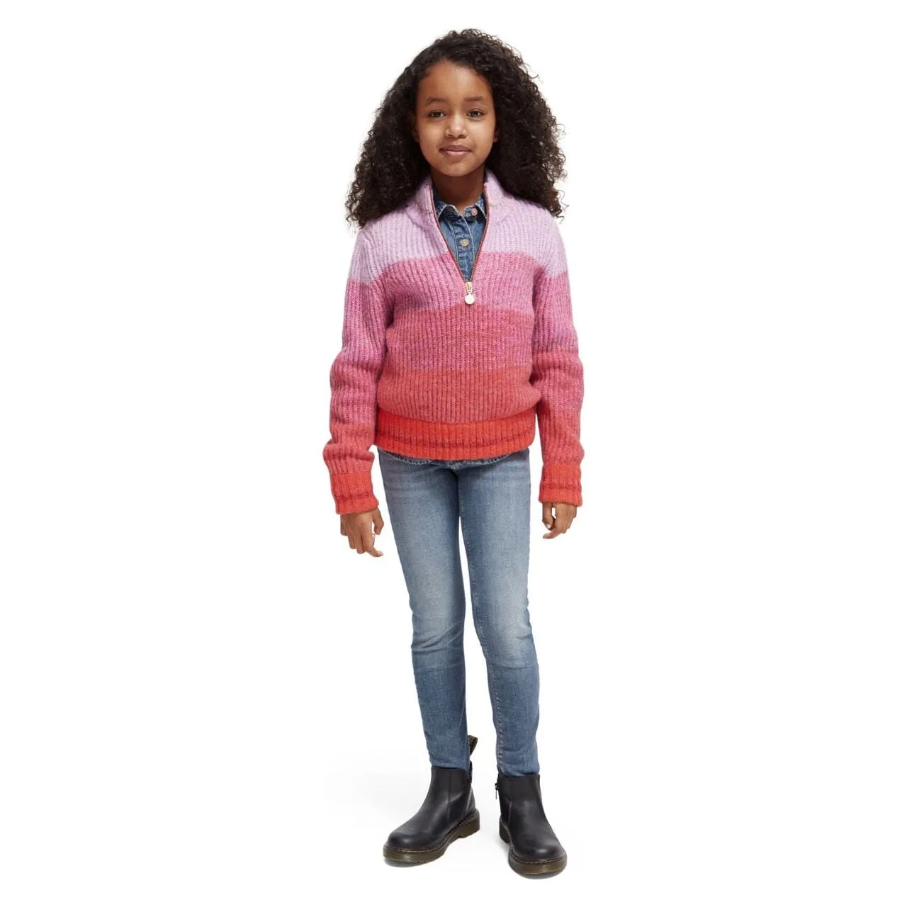Half-Zip Gradient Pullover