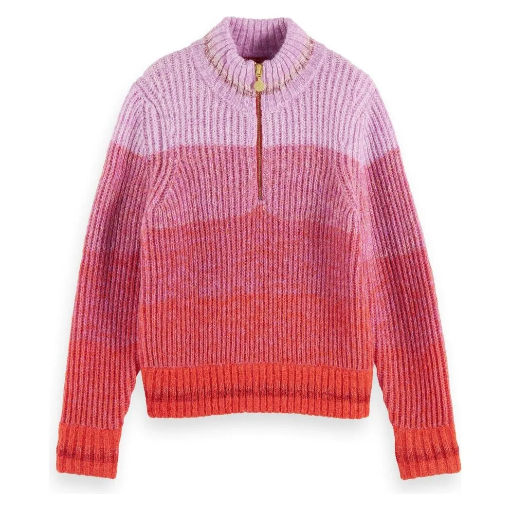 Half-Zip Gradient Pullover