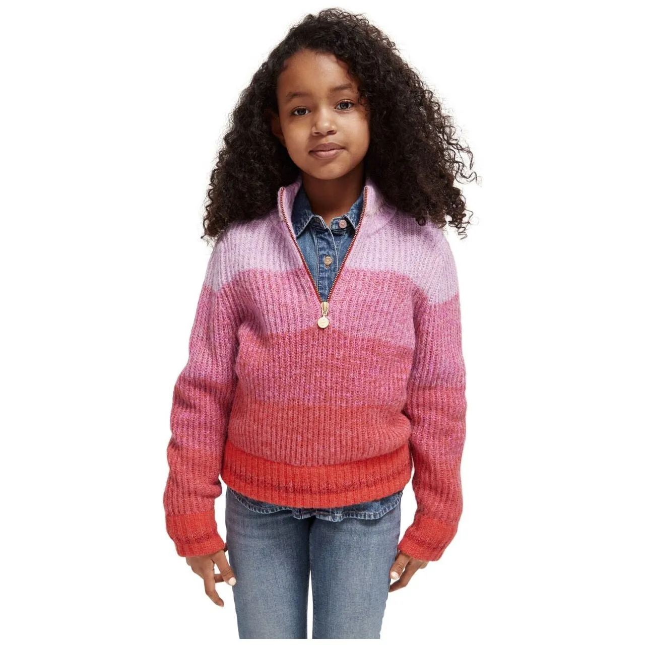 Half-Zip Gradient Pullover