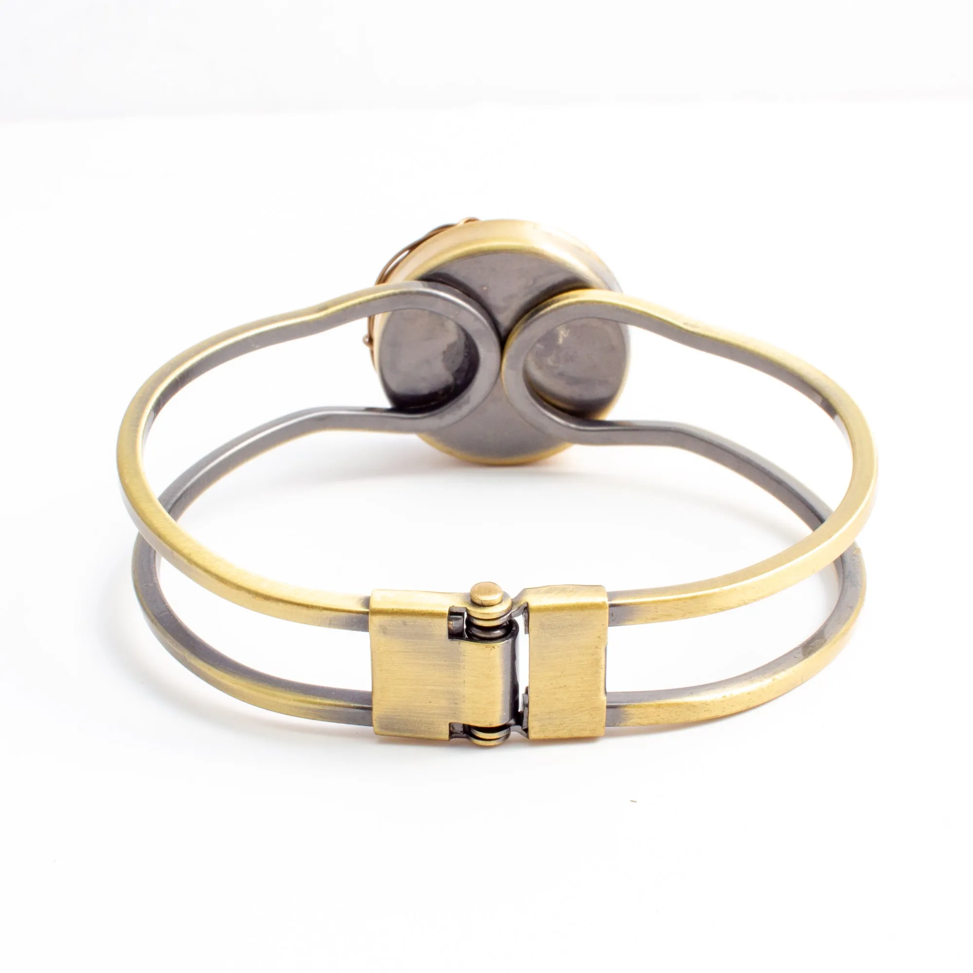 Handmade Birds Nest Hinged Cuff