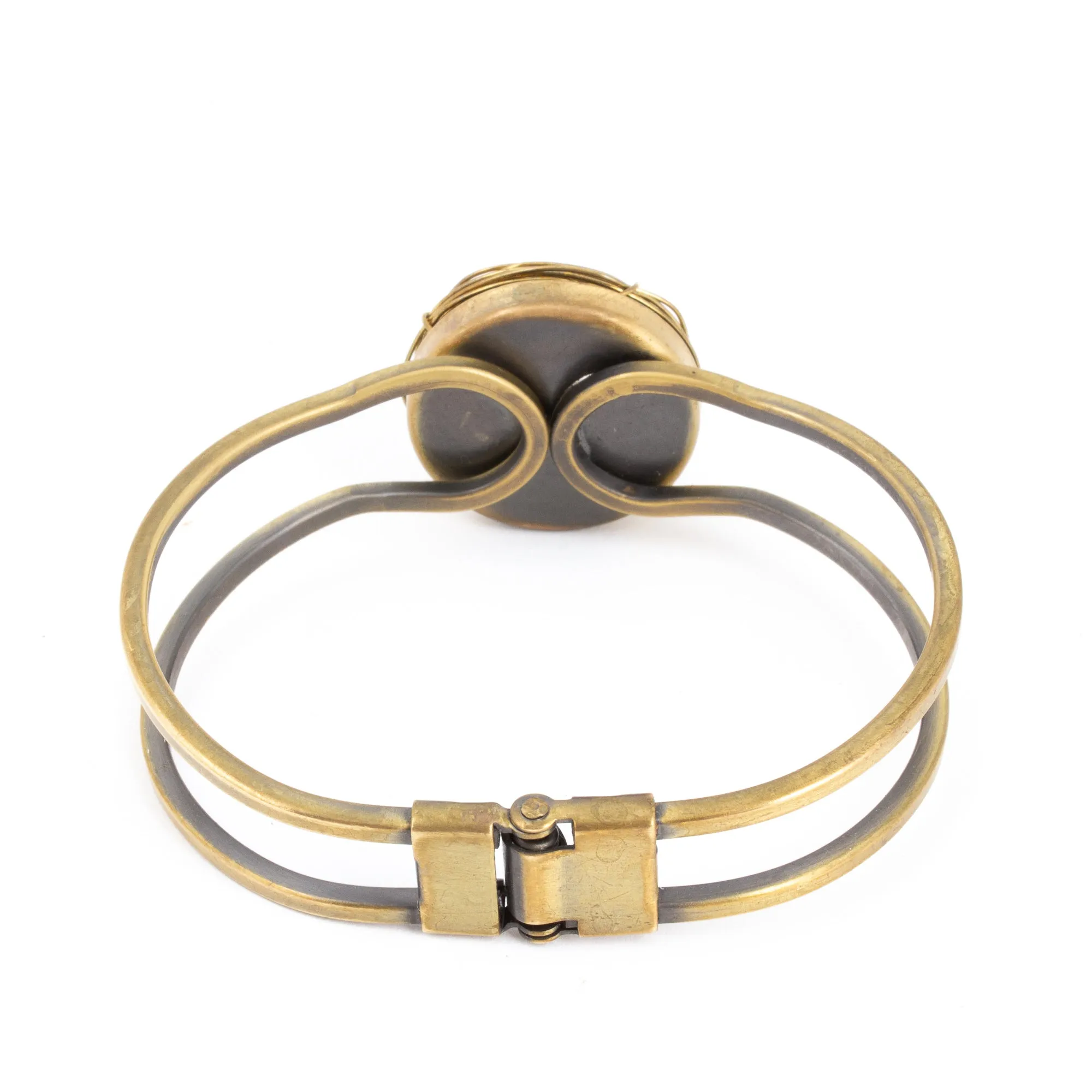 Handmade Birds Nest Hinged Cuff