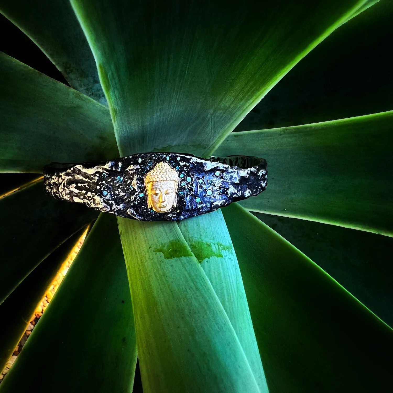 Handmade Buddha Bangle Bracelet