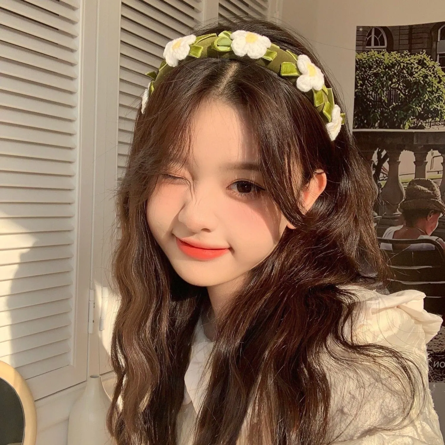 Handmade Crochet Flower Hair Band