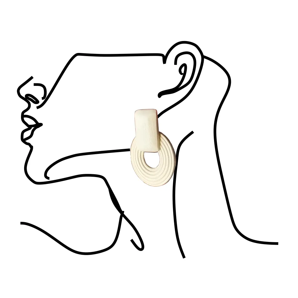 Handmade Ethnic Wooden Drop Earrings