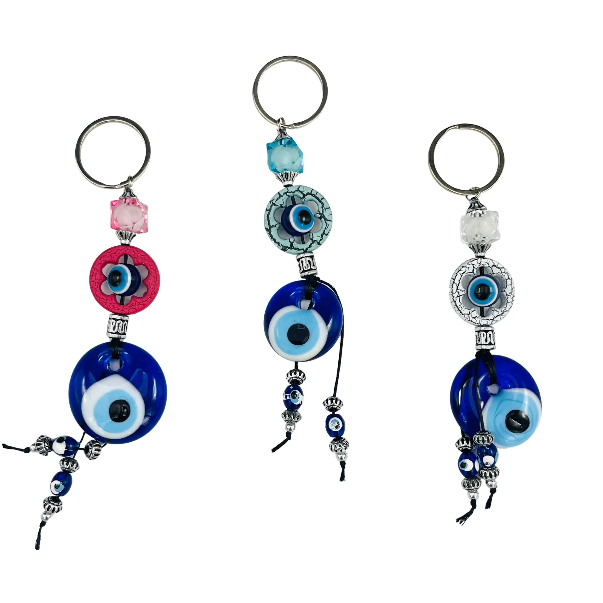 Handmade Evil Eye Beads Keychain