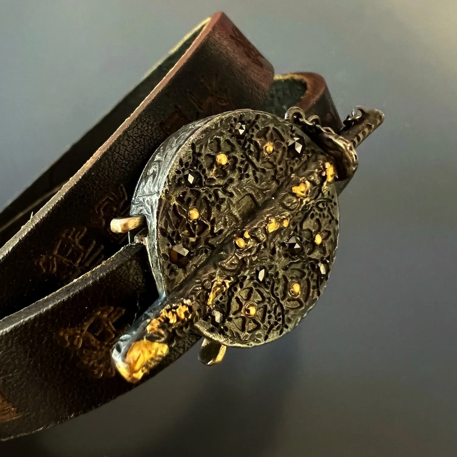 Handmade Gold And Diamond Bushido Bracelet