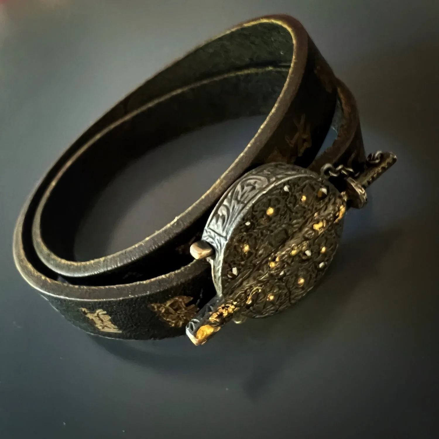 Handmade Gold And Diamond Bushido Bracelet