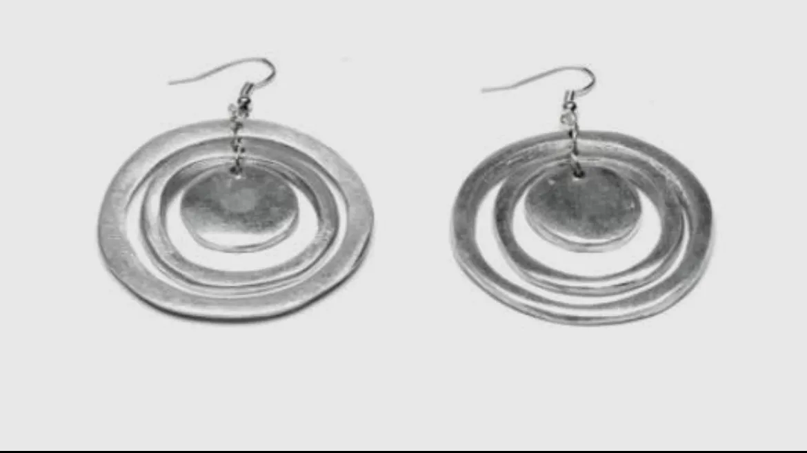 Handmade Large Dangling Earrings