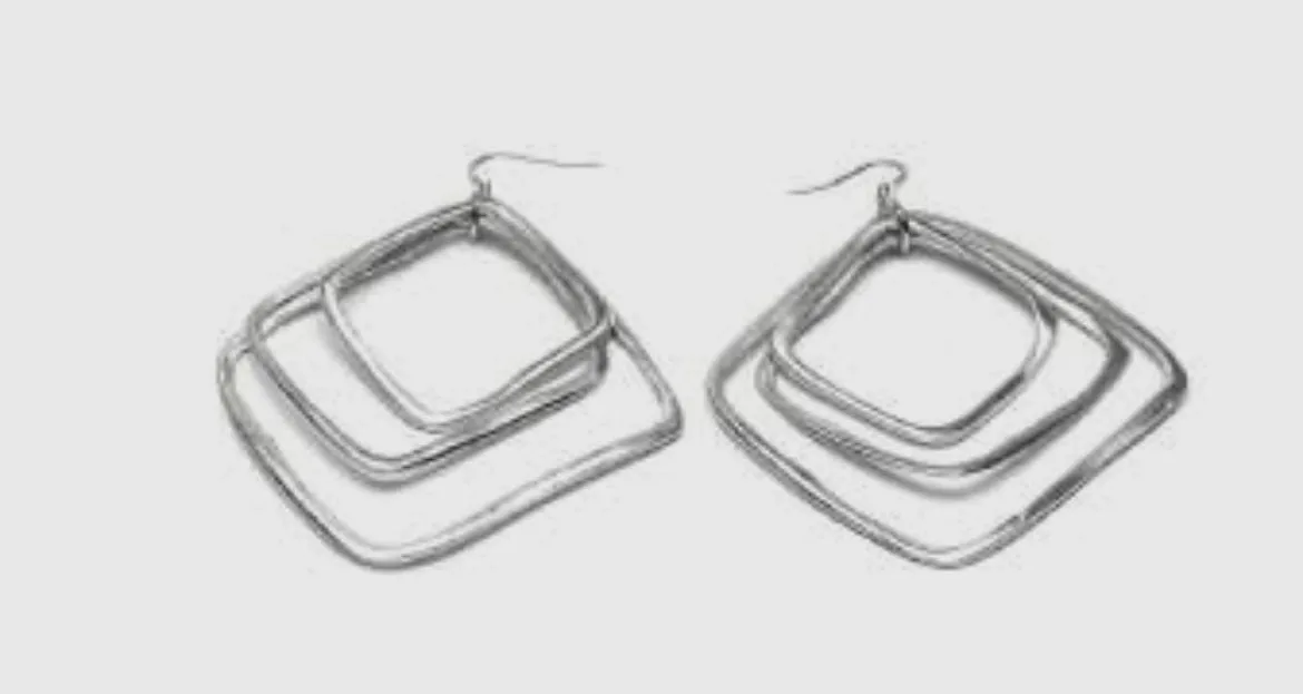 Handmade Large Dangling Earrings